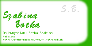 szabina botka business card